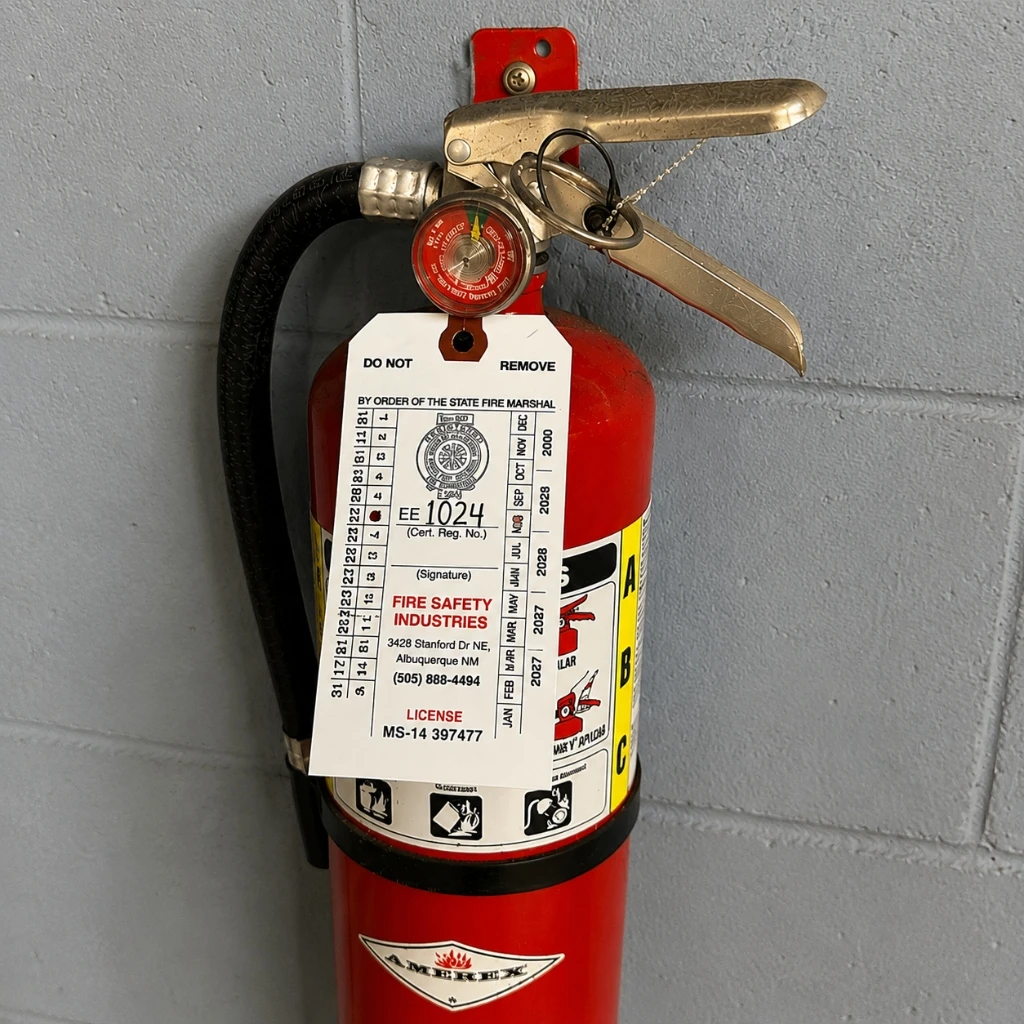 Annual Fire Extinguisher Certification in Albuquerque NM by Fire Safety Industries